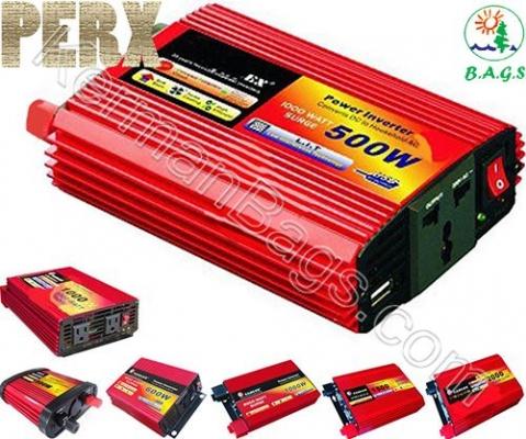 اینورتر 500w برق خودرو به شهر با یو اس بی و پریز برق جدید