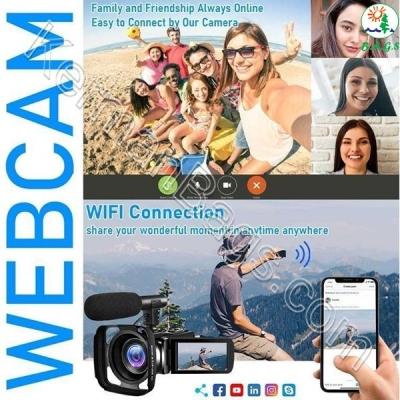 دوربین فیلم برداری مدل 4K 48MP 30FPS 18X-Gold One 666