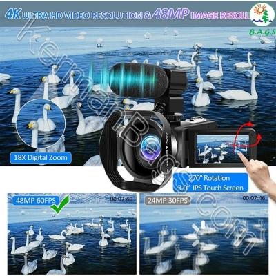 دوربین فیلم برداری مدل 4K 48MP 30FPS 18X-Gold One 666