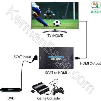 مبدل SCART به HDMI اسکالر کونورتر مدل B08P5VTCRN