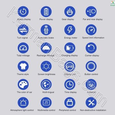 نمایشگر داشبورد خودرو کد HUD LCD-3/y مناسب برای تسلا مدل 3 Y