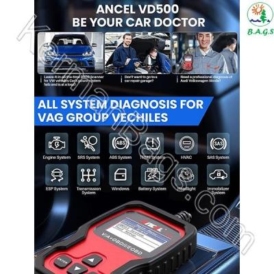 دستگاه دیاگ خودرو آنکال مدل ‎VD500