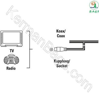 آنتن دیواری رادیویی مدل MK3963