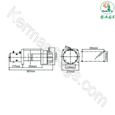 وینچ 15000pd کابلی