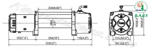 وینچ کابلی 8500 پوند