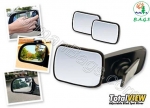 The mirror increases the visibility of the vehicle