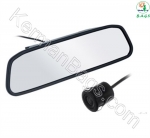 4.3-inch 4.3-inch car mirror with two camera inputs and a rear-view camera